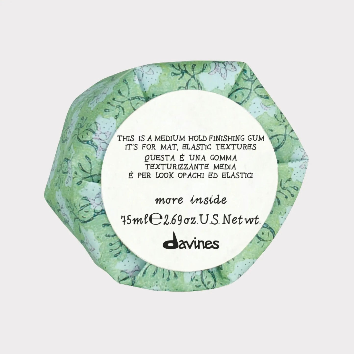 Davines More Inside Medium Hold Finishing Gum Tiegel verpackt