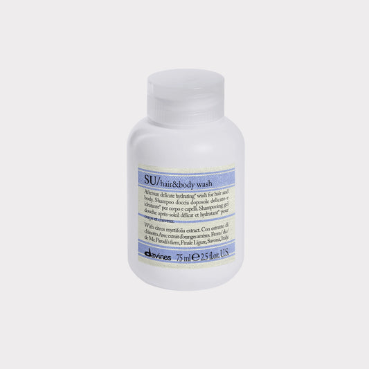 Davines SU Hair and Body Wash 75ml Flasche